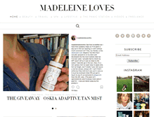 Tablet Screenshot of madeleineloves.com